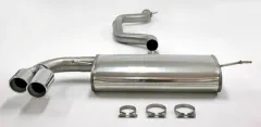 Uitlaatsysteem/sportuitlaat voor Audi TT 160-200pk 8J 2WD 1.8-2.0T ø 76mm roestvrij staal