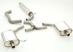 Uitlaatsysteem/sportuitlaat voor Skoda Octavia , Jetta 5 1.4 TSI, 2.0TFSI 76mm roestvrij staal met EG-goedkeuring (kentekenvrij)