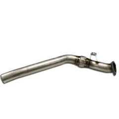 Downpipe voor Audi A4 A6 1.8T B6 Quattro ø 76mm 3" gemaakt van roestvrij staal met interlock flexpipe 76 mm