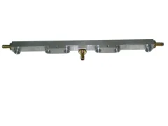 Injectiebalk voor VW VR6 Turbo uit aluminium gemaakt 2 aansluitingen