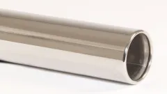 Bumpijp 13 - 90mm rond uitlopend roestvrij staal