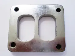 Flens T4 82,5x70mm 10mm dik dubbel-flow van roestvrij staal voor spruitstukconstructie