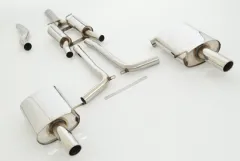 FMS sportuitlaat voor Audi A4 B7 1.8T 2.0TFSI Quattro 70mm RVS met EG-goedkeuring (kentekenvrij)