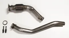 Y-pipe downpipe voor Audi A4 B7 2.0 TFSI ø 76mm met 200 cells sportkatalysator/metalen kat RVS