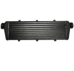 Intercooler 550x180x65mm aluminium - aansluitingen 57,5mm intercooler ZWART