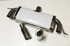 Middendemper voor Audi A3 8P Golf 5 + 6 1.4FSI 1.8TSI 2.0FSI ø 76mm RVS