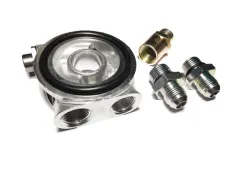 Oliefilteradapter (tussenplaat) voor extra oliekoeler met thermostaat en D08-aansluitingen