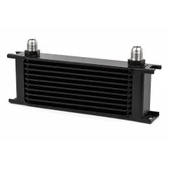 Oliekoeler 10 rijen 330x70x50 mm - D10-aansluitingen - zwart