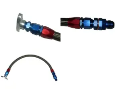 Olieretourleiding ca. 50cm D10 aansluitingen rechte kogellagerturbo's