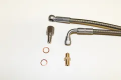 Olietoevoerleiding voor VR6, 1.8T, R32 met oliebegrenzer 1,20 meter PTFE