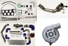 R32 V6 24v Bi-Turbo Kit compleet Garrett GT28RS tot 600pk