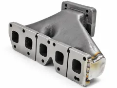 Rothe-turboexhaust manifold Golf 4 V5 20v, nikkelgietwerk, T3 + T4-flens + 38 mm S2-turboexhaust manifold met sleuf