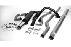 Simons gealuminiseerd sportuitlaatsysteem 70 mm rond voor SAAB 96 V4 berline