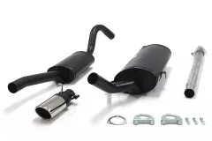 Simons Gealuminiseerd sportuitlaatsysteem 70x90 mm ovaal voor SAAB 900i 8V/16V Cat. 2.0