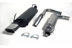 Simons Chroomstalen sportuitlaatsysteem 70x140 mm hoekig voor SAAB 9-3 Aero Ver. I