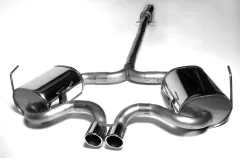 Simons roestvrijstalen sportuitlaat 2x 80 mm rond voor Mini Cooper S R53