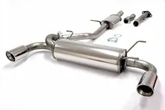 Simons roestvrijstalen sportuitlaat duplex 100 mm + 100 mm voor Mazda MX-5, Miata Coupé & Cabrio