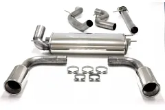 Simons roestvrijstalen sportuitlaat duplex 114 mm + 114 mm voor Mazda 3 MPS MK2