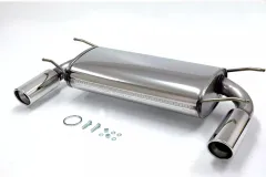 Simons roestvrijstalen sportuitlaat duplex 90 mm + 90 mm voor Mazda MX-5, Miata Coupé & Cabrio
