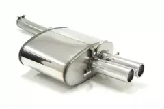 Simons roestvrijstalen sportuitlaatsysteem 2x 80mm rond voor BMW 5-serie E60 550i V8 berline