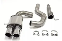 Simons roestvrijstalen sportuitlaat 2x80 mm voor BMW E90 316D, 318D, 320D