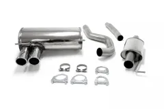 Simons Roestvrijstalen sportuitlaatsysteem 2x80 mm voor BMW E93 323, 325 (N52-motor)  2005-2007 met EG-goedkeuring (registratievrij)