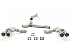 Simons Roestvrijstalen sportuitlaatsysteem Duplex L+R 2x80 mm voor Audi A4 (B8) 2wd/Quattro berline/avant/allroad/stationwagon 2.7TDI/3.0TDI EG-goedkeuring (kentekenvrij)