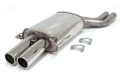 Simons Roestvaststalen sportdemper 2x80 mm voor Audi S8 2WD/Quattro 4.2I