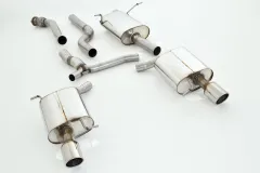 Sportuitlaat voor Audi Q5 8R 2.0TFSI ø 76mm duplex roestvrij staal met EG-typegoedkeuring (kentekenvrij)