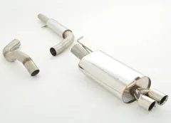 Sportuitlaat voor Golf 4 1.4 1.6 1.8 1.8T 1.9TDI 1.9SDI 2.0 2.3 V5 76mm RVS met EG-goedkeuring (kentekenvrij)