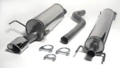 Sportuitlaat Simons voor Opel Astra H GTC hatchback ø 63,5mm gemaakt van roestvrij staal met EG-goedkeuring (kentekenvrij)