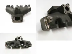 Turbo spruitstuk voor VR5 10v gegoten nikkel T3 + T4 flens + Audi S2 of 38mm WG aansluiting