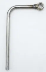 Gebogen waterleiding voor VR6 Turbo met ø 14 mm ringoog, ca. 270 mm lang, buitendiameter buis ø 10 mm